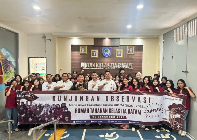 Rutan Batam Terima Kunjungan Observasi Mahasiswa Fakultas Hukum Universitas Internasional Batam