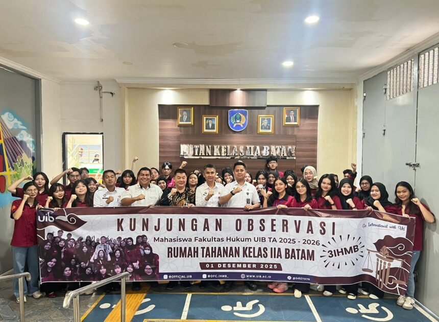 Rutan Batam Terima Kunjungan Observasi Mahasiswa Fakultas Hukum Universitas Internasional Batam