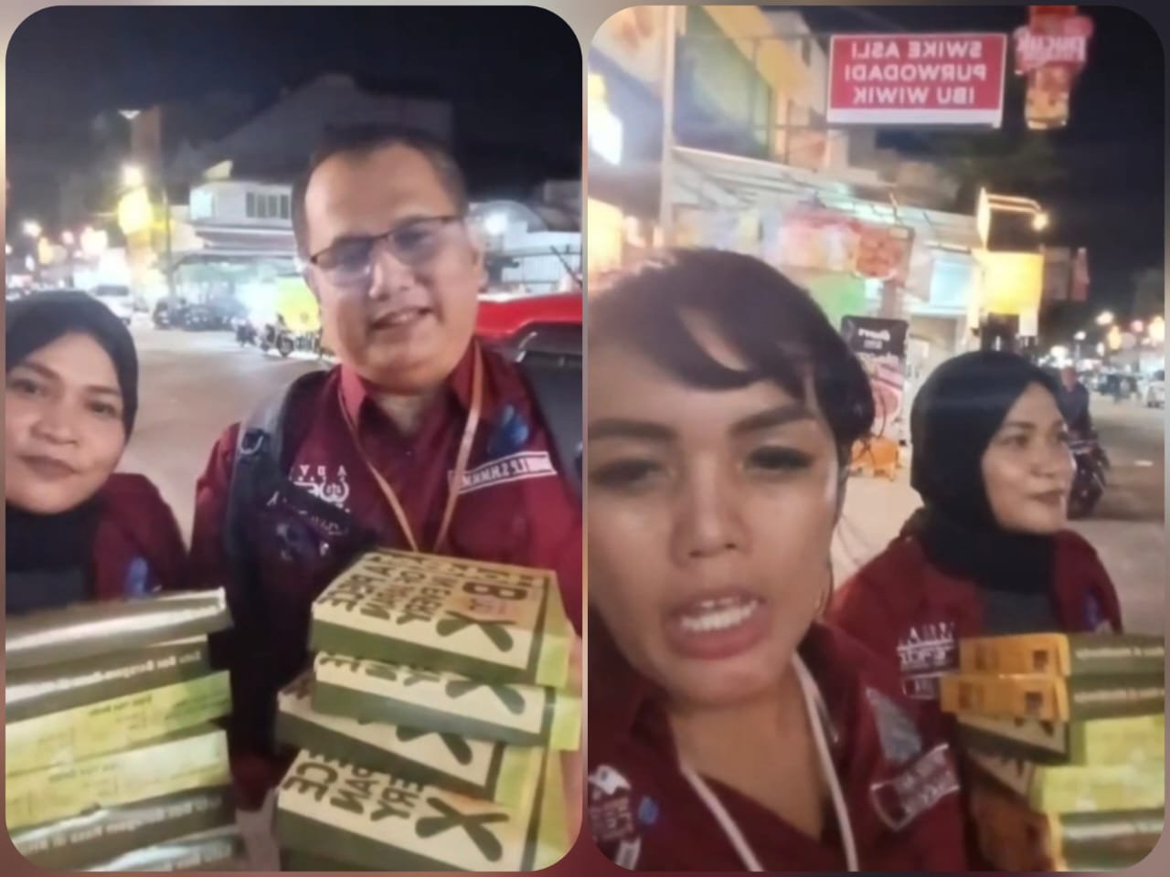 Suasana Malam Hari, TIM FERADI WPI Berbagi Kasih bagi warga sekitar di Jakarta Utara